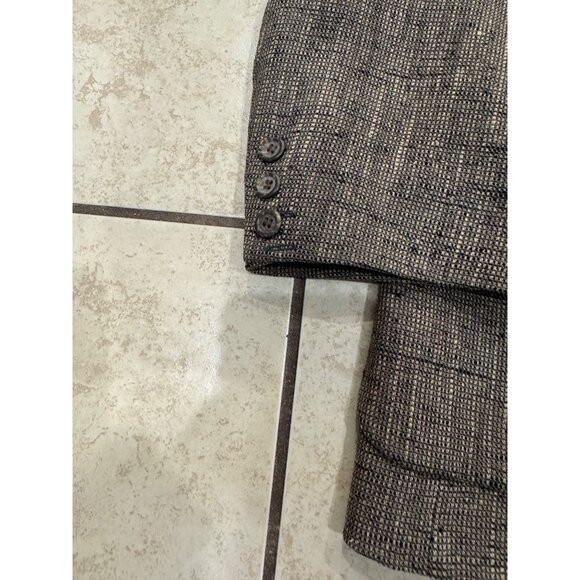 NWT Givenchy Gentleman Paris Wool Silk Blazer Brown Tailored Men 50R Business - Picture 13 of 14